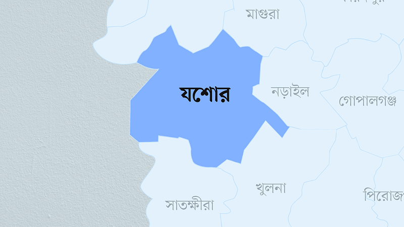 যশোর জেলার মানচিত্র