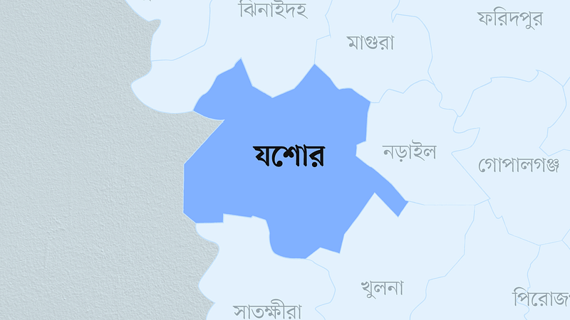 যশোর জেলার মানচিত্র