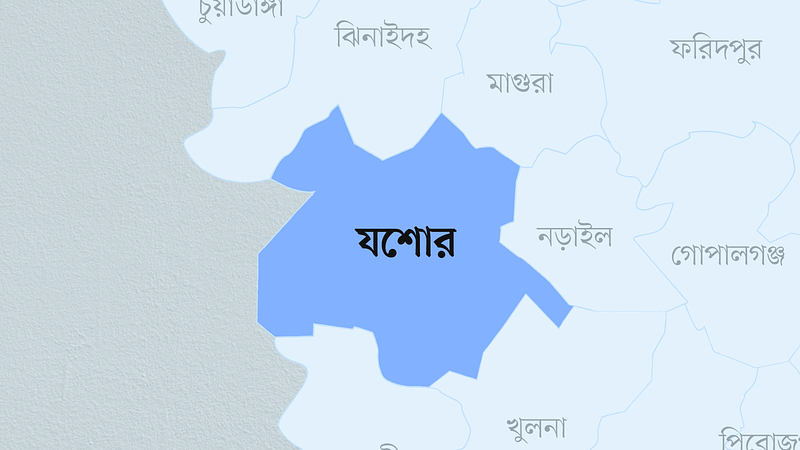 যশোর জেলার মানচিত্র