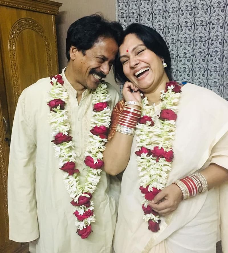 শাহনাজ খুশি ও বৃন্দাবন দাস। ছবি : সংগৃহীত