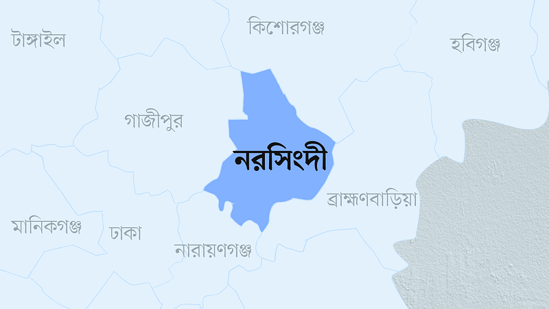 নরসিংদী জেলার মানচিত্র