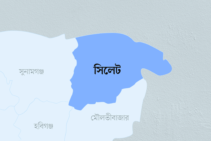 সিলেট জেলার মানচিত্র