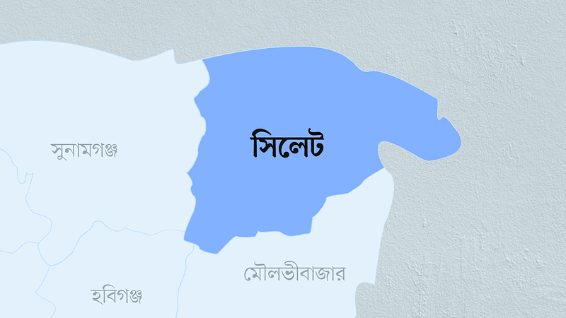 সিলেট জেলার মানচিত্র