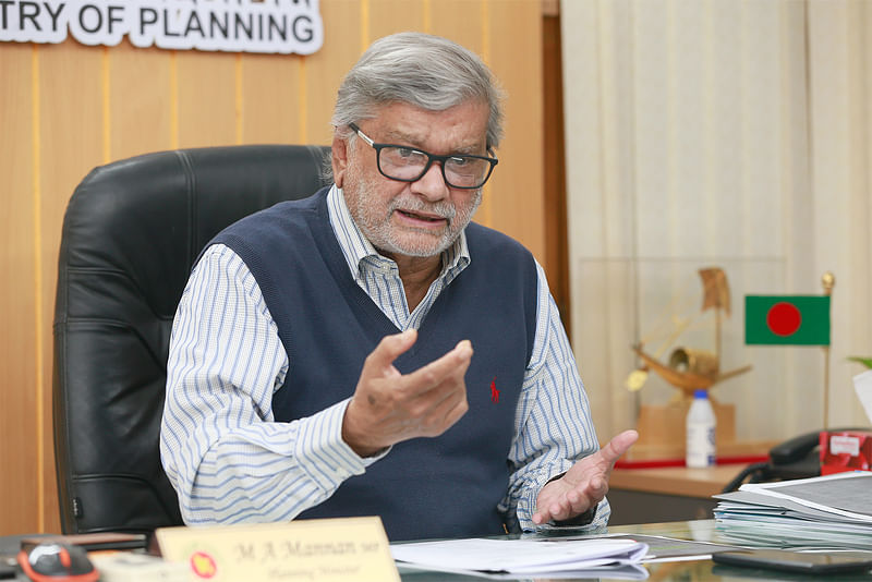 পরিকল্পনামন্ত্রী এম এ মান্নান