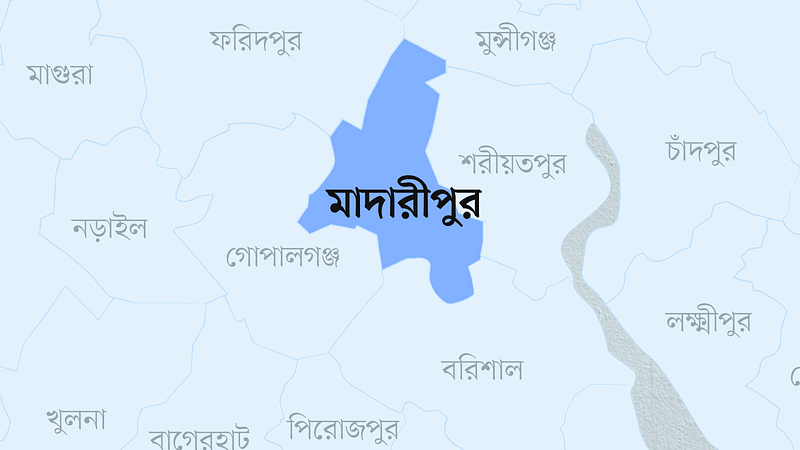 মাদারীপুর জেলার মানচিত্র