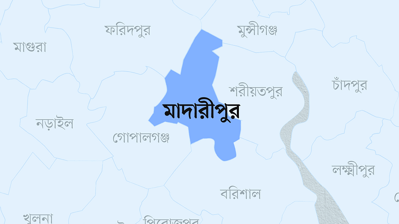 মাদারীপুর জেলার মানচিত্র