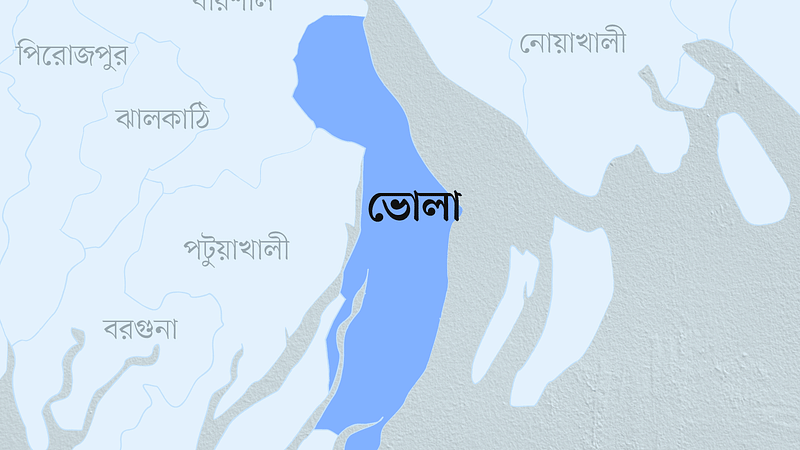 ভোলা জেলার মানচিত্র