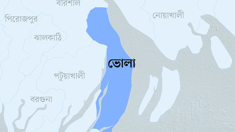 ভোলা জেলার মানচিত্র