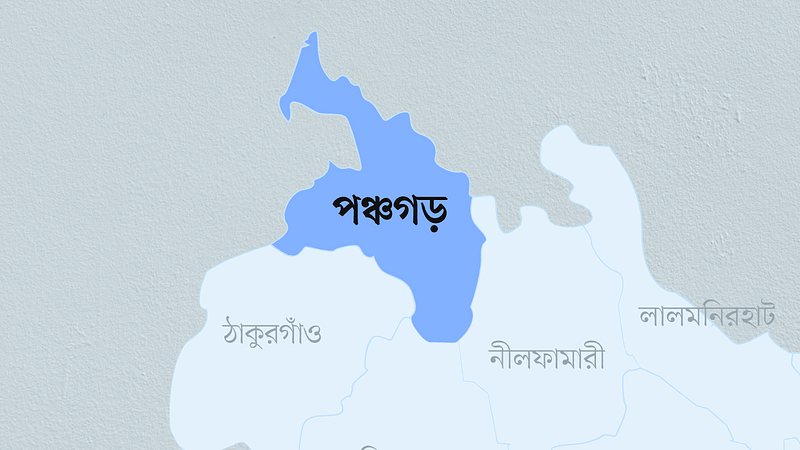 পঞ্চগড় জেলার মানচিত্র