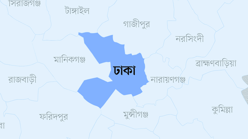 ঢাকা জেলার মানচিত্র