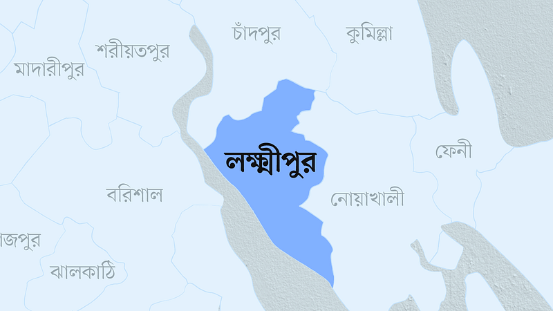 লক্ষ্মীপুর জেলার মানচিত্র