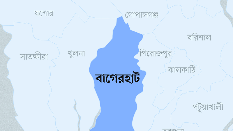 বাগেরহাট জেলার মানচিত্র