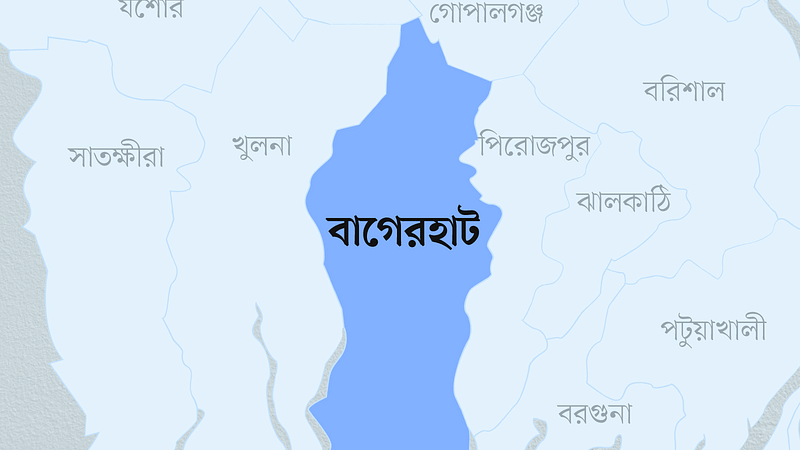 বাগেরহাট জেলার মানচিত্র