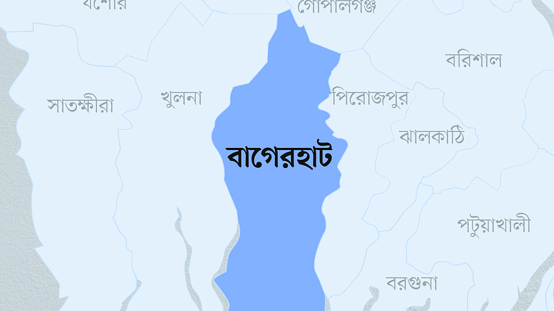 বাগেরহাট জেলার মানচিত্র