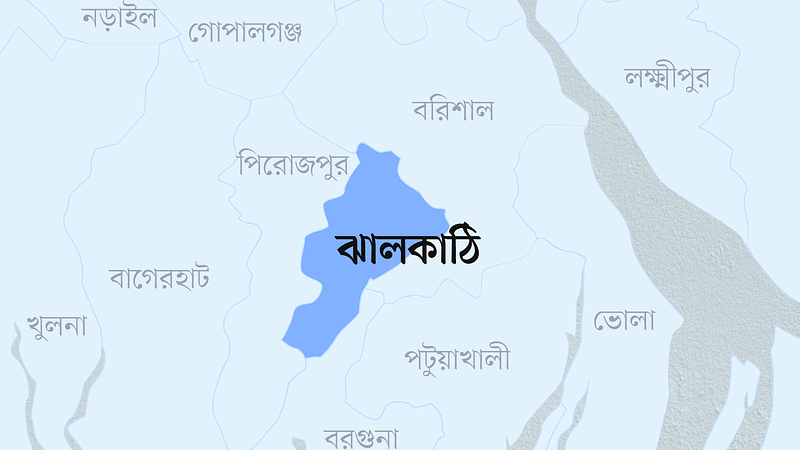 ঝালকাঠি জেলার মানচিত্র