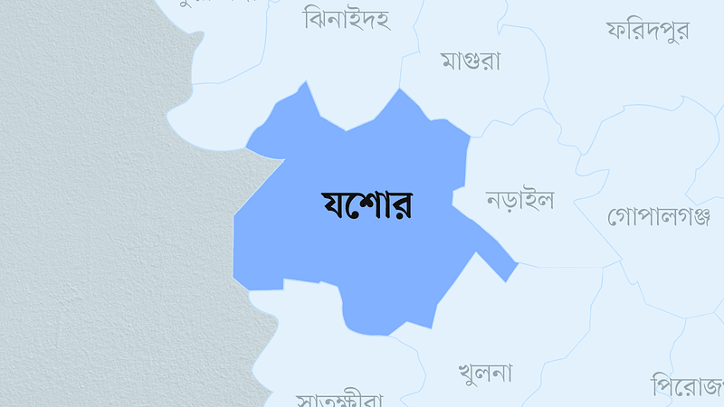 যশোর জেলার মানচিত্র