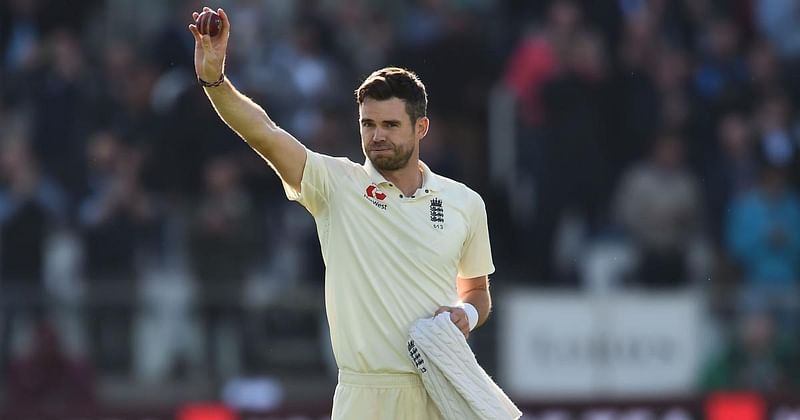 England fast bowler James Anderson.