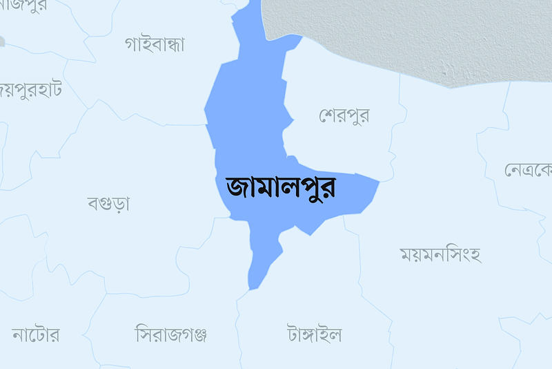 জামালপুর জেলার মানচিত্র