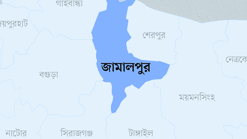 জামালপুর জেলার মানচিত্র