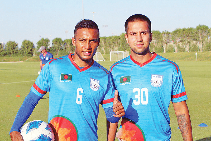 After Jamal Bhuiyan, another expatriate footballer Tariq Qazi may make his debut in the national team today