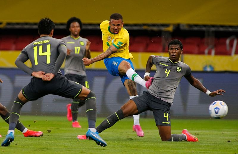 Brazil's game changed soon after Jesus came down.