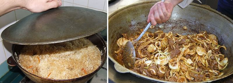 Pilaf and Kuurdak