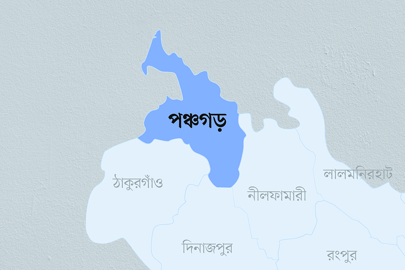 পঞ্চগড় জেলার মানচিত্র