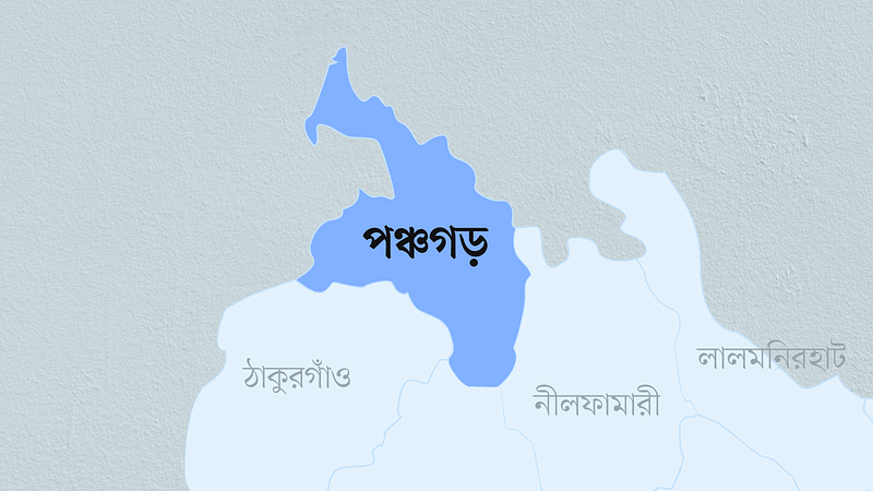 পঞ্চগড় জেলার মানচিত্র