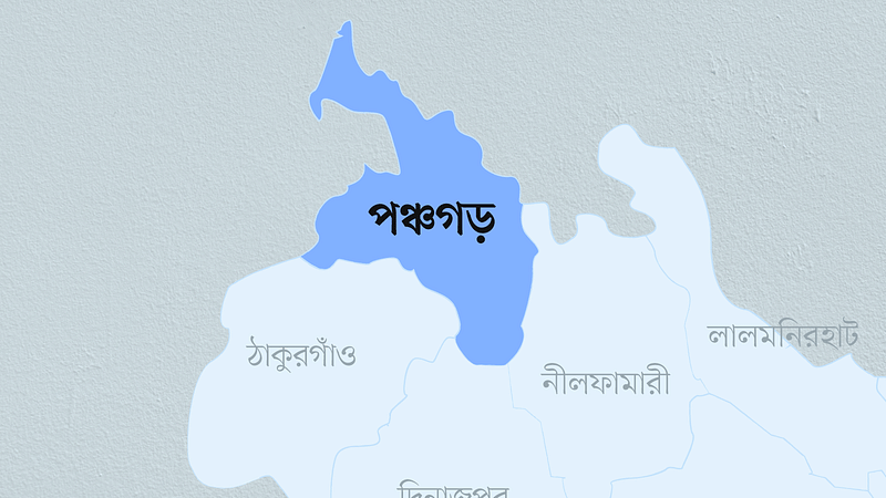 পঞ্চগড় জেলার মানচিত্র