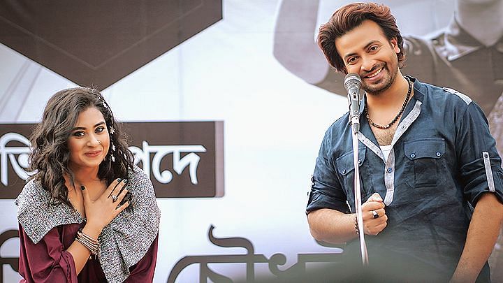 ‘লিডার: আমিই বাংলাদেশ’ শাকিব খান–শবনম বুবলী জুটির ১২তম ছবি