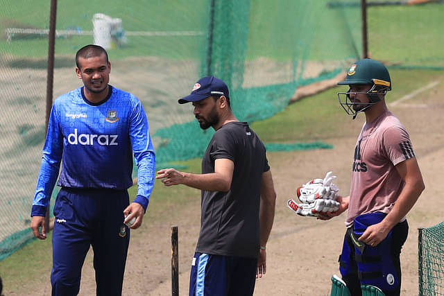 তাসকিনও মাশরাফির সামনে বোলিং করেছেন