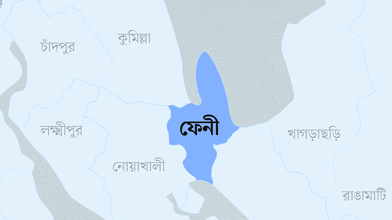 ফেনী জেলার মানচিত্র