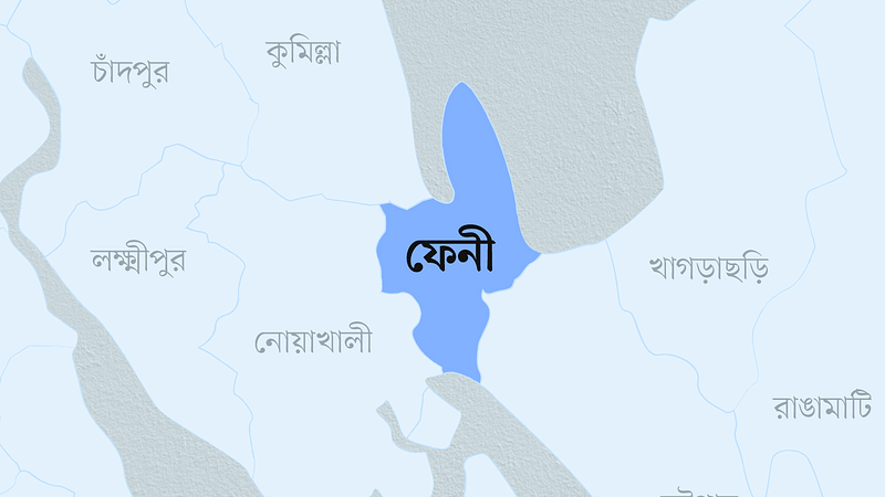 ফেনী জেলার মানচিত্র