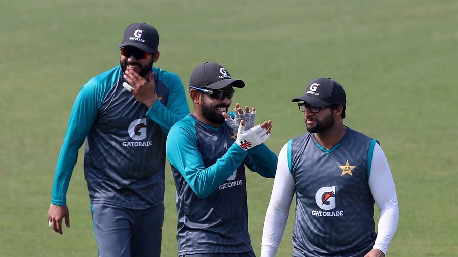 পাকিস্তান দলের অনুশীলনের একটি মুহূর্ত