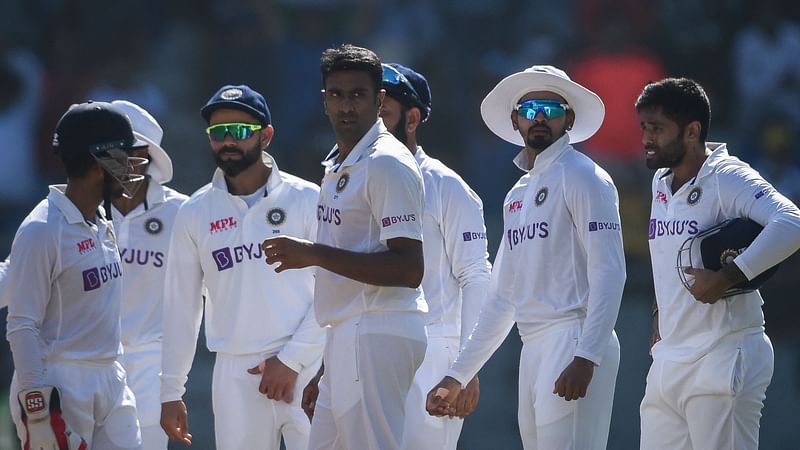 টম ল্যাথামের আউটের পর ভারতীয় খেলোয়াড়দের উচ্ছ্বাস