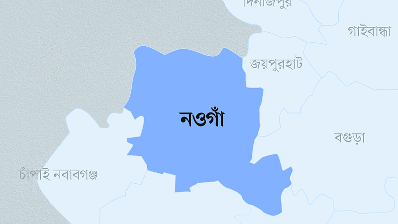 নওগাঁ জেলার মানচিত্র