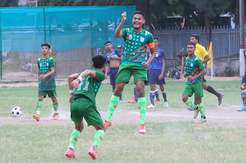 জোড়া গোল পাওয়ার পর সাইদুরের উচ্ছ্বাস