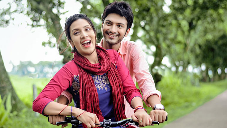 ‘পরাণ’–এর একটি দৃশ্যে মিম ও ইয়াশ রোহান