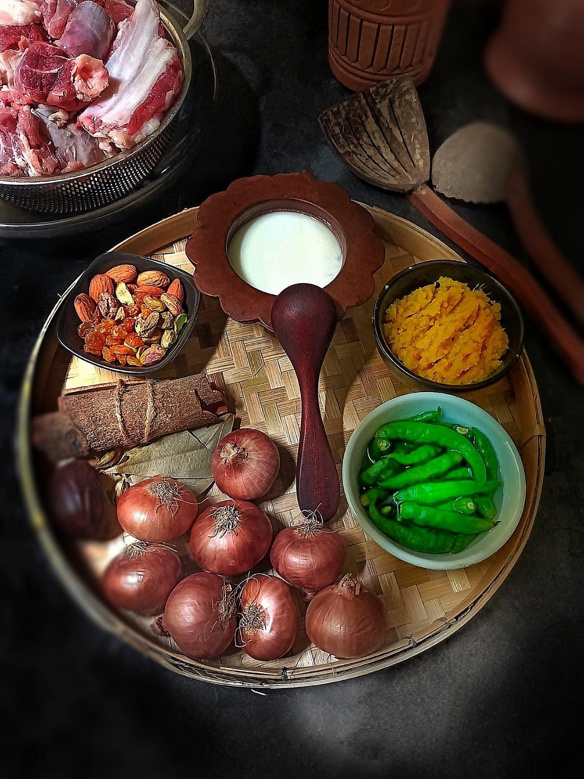 সিরকা দিয়ে খাসির মাংস