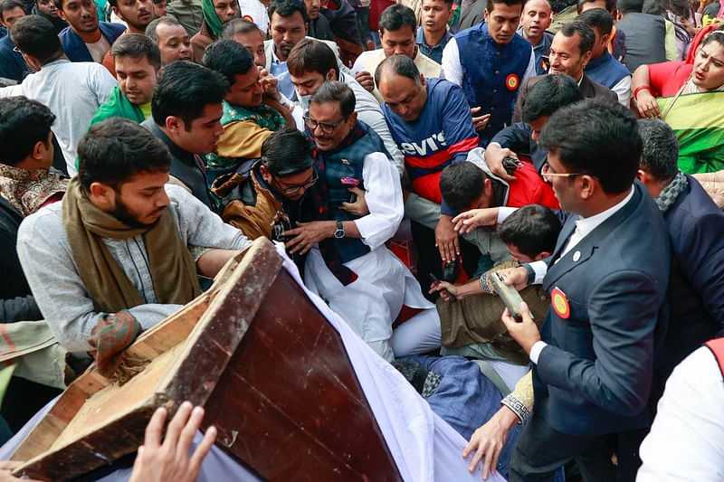মঞ্চ ভাঙার পর যা বললেন ওবায়দুল কাদের