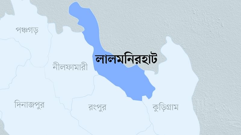 লালমনিরহাট জেলার মানচিত্র