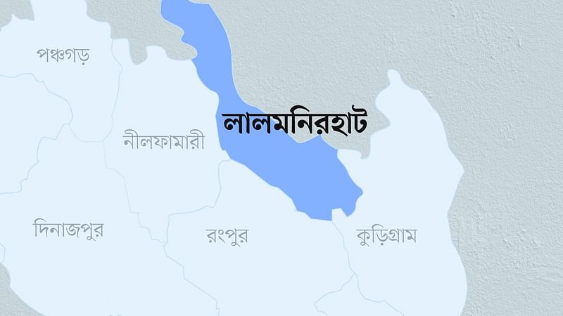 লালমনিরহাট জেলার মানচিত্র