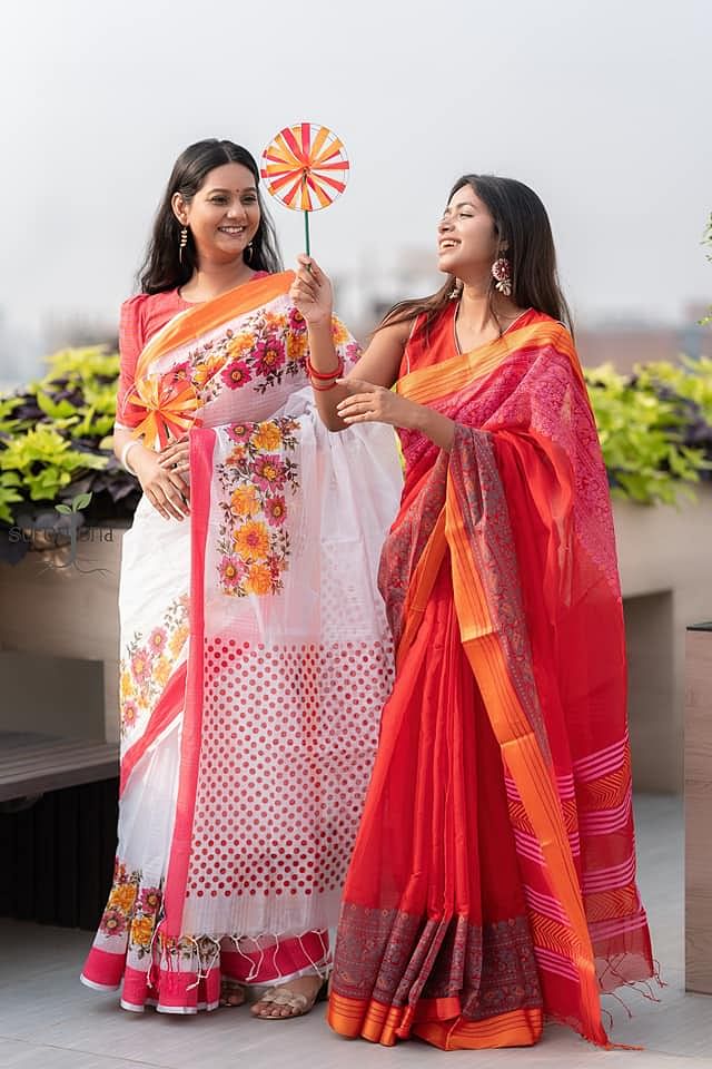 উ’ৎসবেও টাঙ্গাইলের তাঁতের শাড়ির জনপ্রিয়তা ব্যাপক