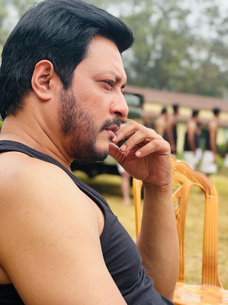 চরিত্রের লুকে চিত্রনায়ক ইমন। ছবি: ফেসবুক