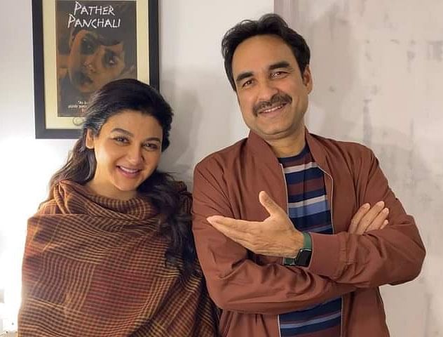 ‘কড়ক সিং’ এ পঙ্কজ ত্রিপাঠির সঙ্গে জয়া। ছবি: জয়া আহসান। ছবি: ফেসবুক