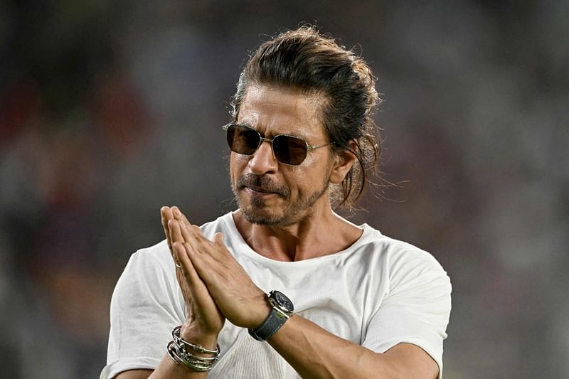 সানরাইজার্স হায়দরাবাদের বিরুদ্ধে কেকেআরের জয়ের পর গতকাল মঙ্গলবার রাতে আহমেদাবাদের নরেন্দ্র মোদি স্টেডিয়ামে শাহরুখ খান