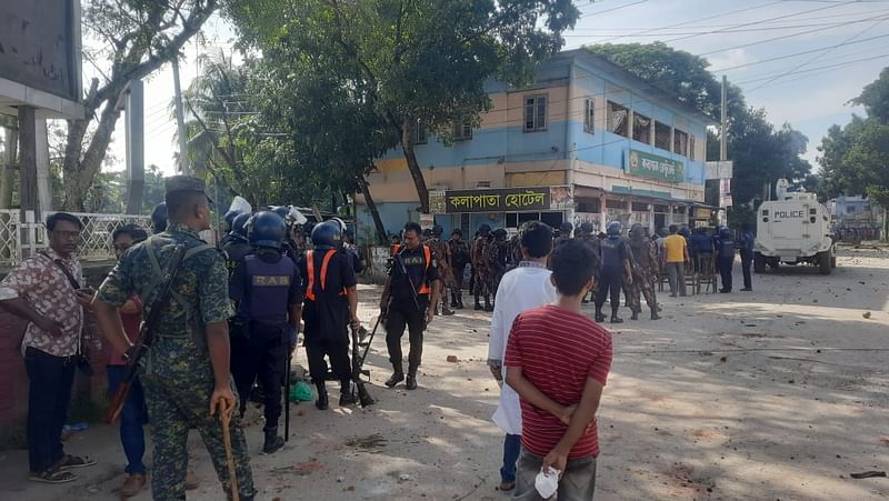 আইনশৃঙ্খলা বাহিনীর তৎপরতা