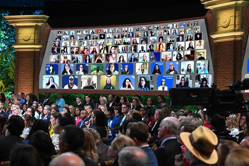 Hollywood stars participated virtually in the 'Unite for America' rally