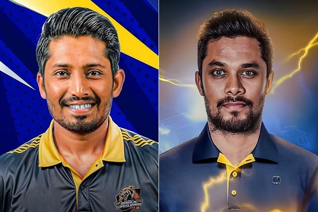 এনামুল হক (বাঁয়ে) ও সাব্বির রহমান খেলেছেন জিম আফ্রো টি-১০ লিগে