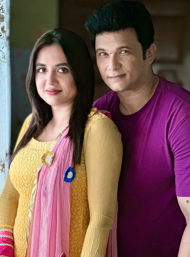 তানিয়া বৃষ্টি ও এফএস নাঈম। ছবি: নাঈমের সৌজন্যে